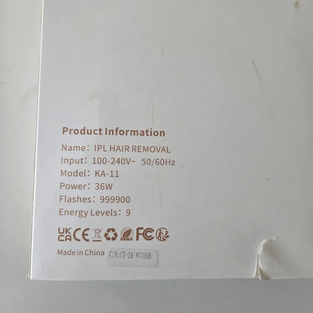 ICE-Cool IPL Hair Removal KA-11 (Open Box,‎ Tested)